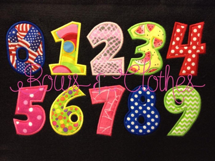 1d. Fun Block Numbers- 3", 4", 5", 6", & 7"