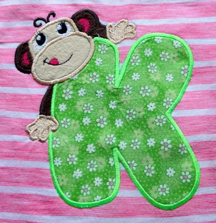 3h. Monkey Letters- 4x4, 5x7, & 6x10 - Image 2