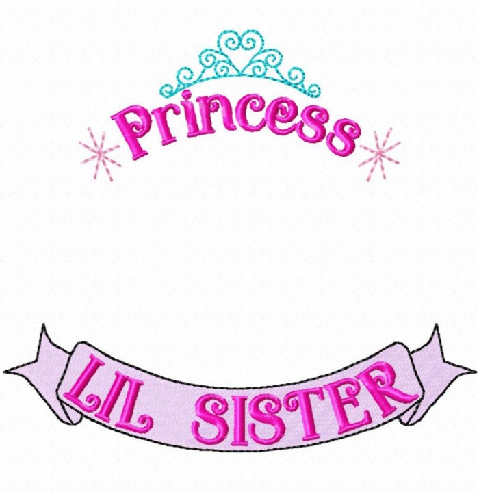 Princess Lil Sis Monogram