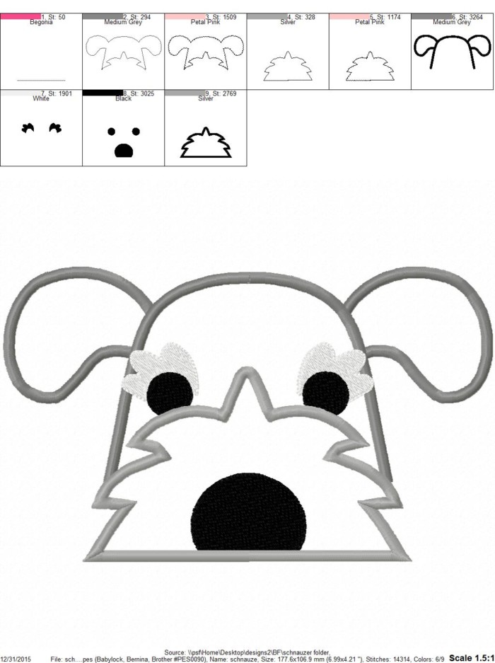 Schnauzer Hooded Towel - Image 2