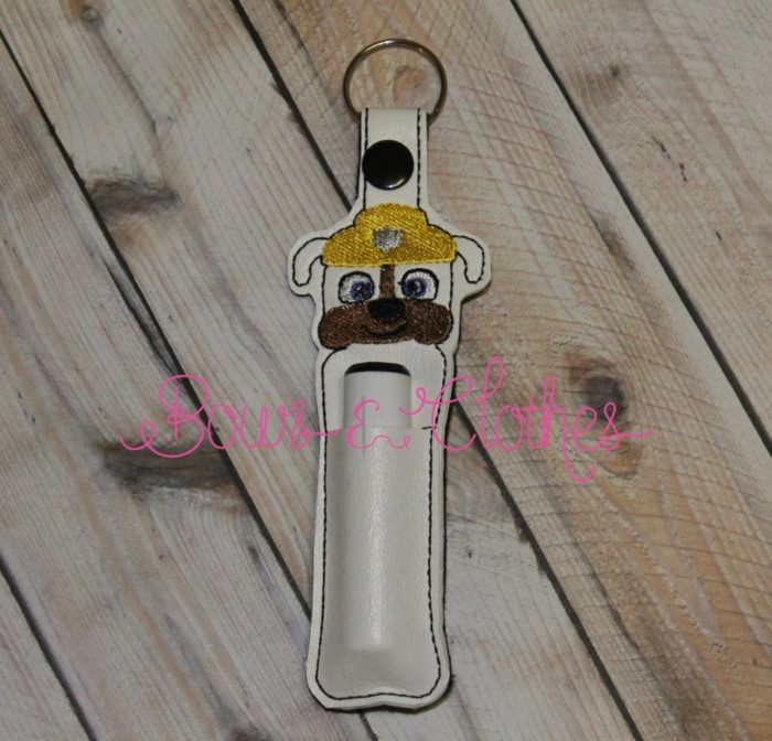 Construction Dog Lip Balm Holder