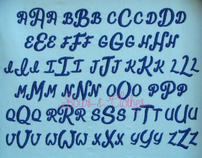 Ready Micro Monogram .4", .6", .7", .9" - Image 2