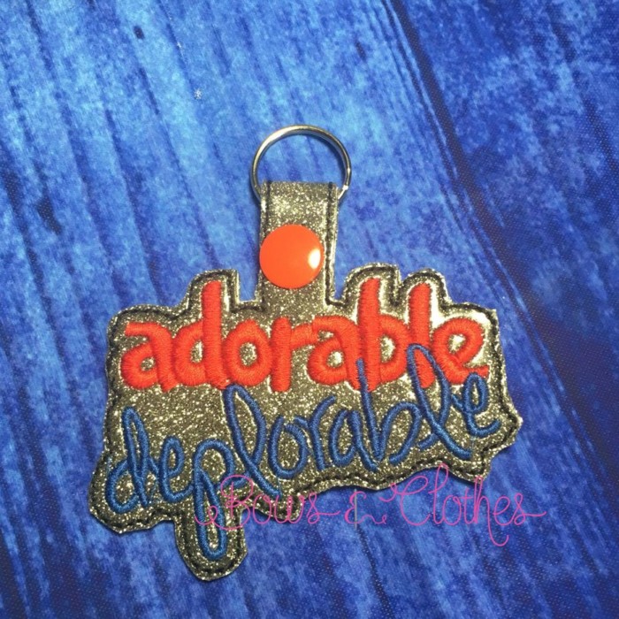 Adorable Deplorable Key Fob