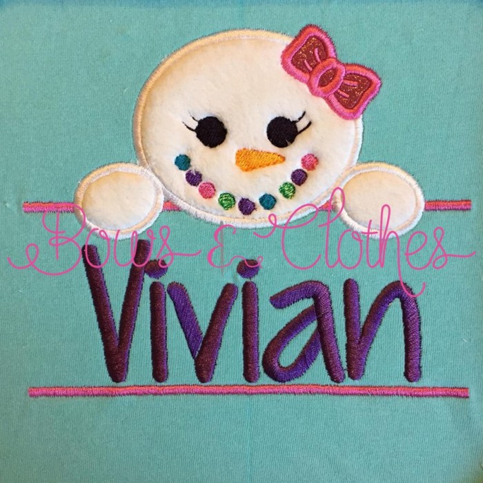 Snowgirl With Name Space - Image 2