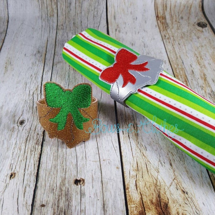 Bells Napkin Ring ITH