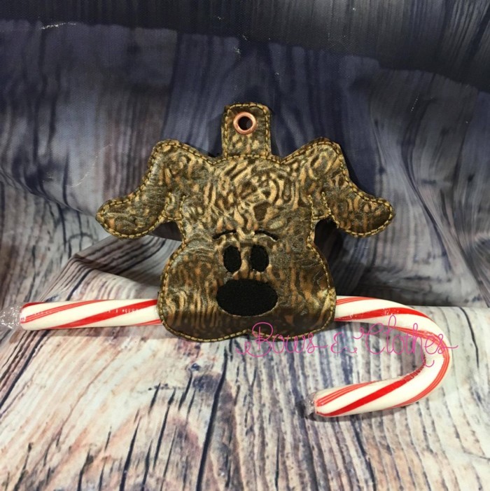 Puppy Candy Cane Holder