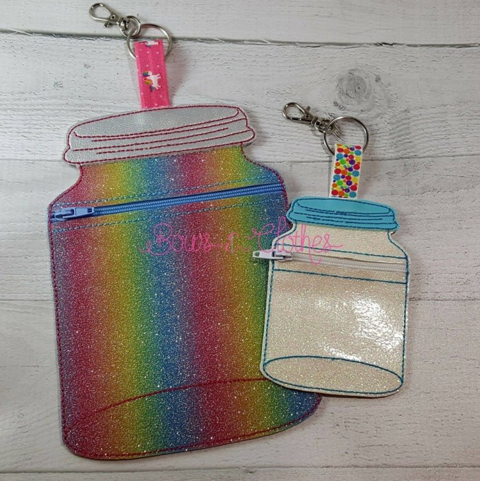 Jar Vinyl Zipper Purse