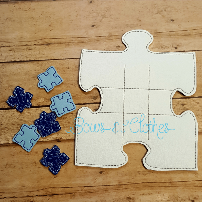 Autism Puzzle Tic Tac Toe and Pieces - Image 2