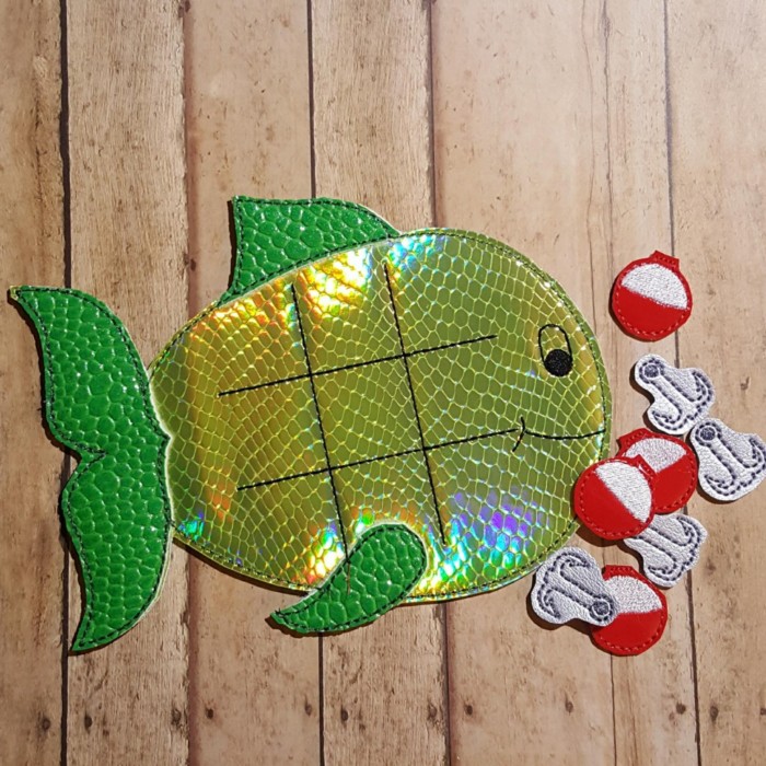 Fishing Tic Tac Toe and Pieces - Image 2