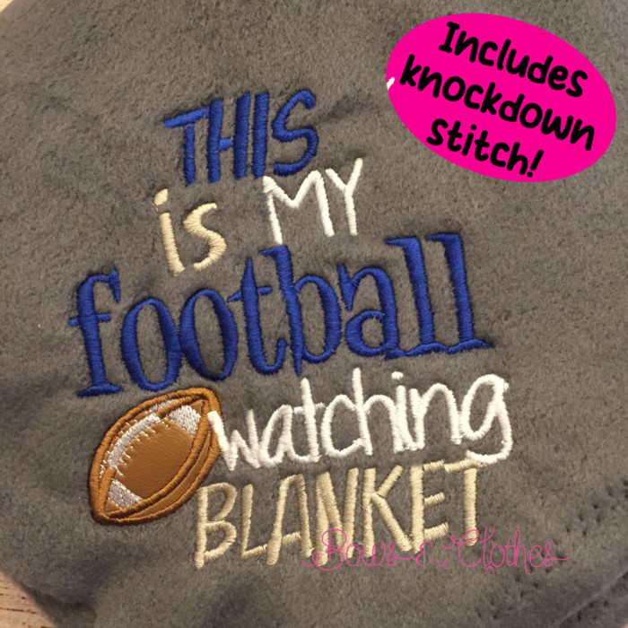 Football Watching Blanket