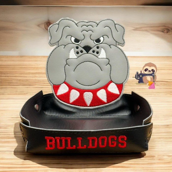 Bulldog Mascot Feltie Goody Tray
