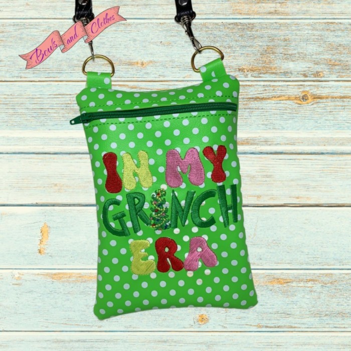 Grinch Era Zipper Purse